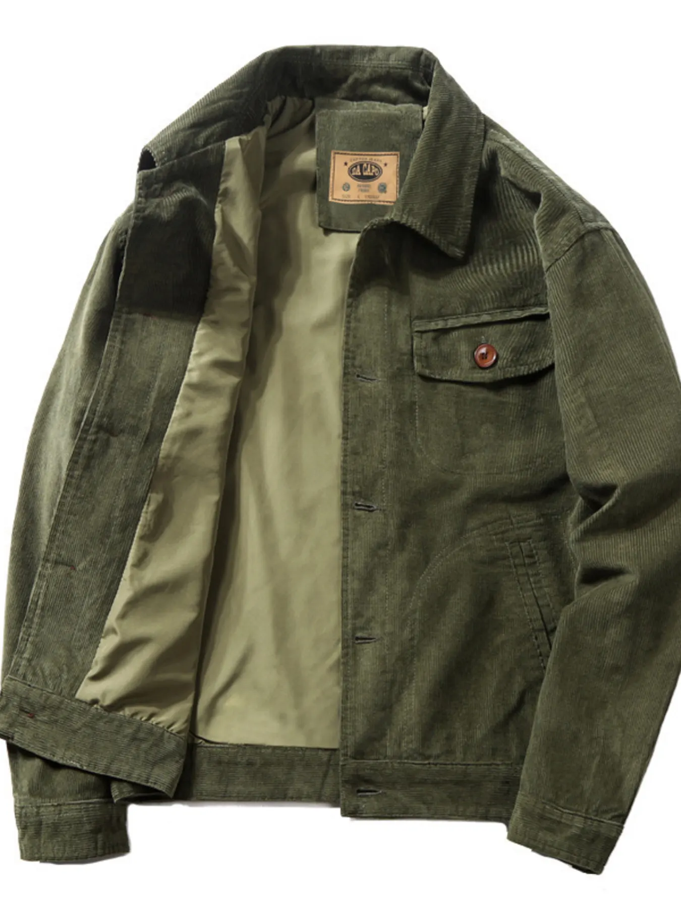 Men's Plus Size Vintage Corduroy Casual Jacket