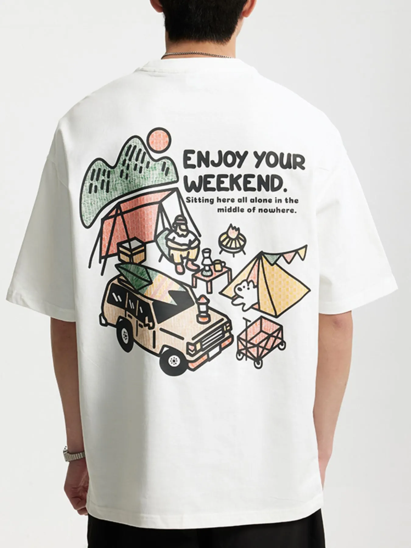 Men's Graphic Round Neck T-Shirt