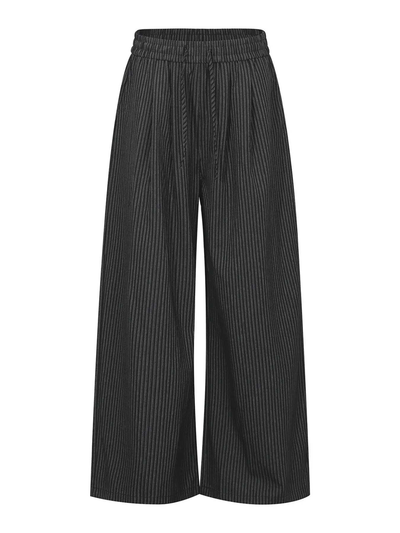 Men's Striped Wide-Leg Drawstring Pants